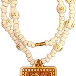 APNA KANHA� BHAGESHWAR DHAM Tulsi Mala Hanuman Ji Pendant Kanthi Wood Mala-image-66