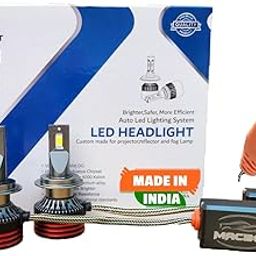 MACBOT H7 Type LED Headlight Bulb 160 Watt M80-H7, with 2-Year Replacement Warranty - Made in India for Cars (80 Watt Each Bulb) Super Bright White Light, Easy Installation, Long-lasting Performance-8