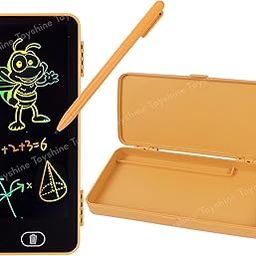 Toyshine 2 in 1 Digital LCD Writing Tablet Children Doodle Board with Pencil Box for Kids 3-10 Years Old Boys/Girls Gifts Education Learning Toy, Yellow-image-99