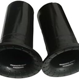 UNISHOPPE Flared 3 inch Heavy Plastic 2 pcs Port Tubes Long Black Colour for subwoofer, woofer Cabinet.-16