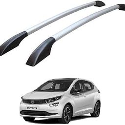 ROSHNEER Compatible ALTROZ Car Non-Drilling Metal Roof Rail Set Universal Car Roof Rail Stylish with Adhensive Tape for All Cars and All Models Silver,-picture-20