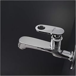 Clinton Brass Long Body Bib Cock Tap with Wall Flange (Chrome Finish) (C_Max Brass Long body-1pc)-picture-25