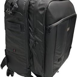 T - 3 Professional Camera Trolley Backpack, 50L Capacity, Fits 14-inch Laptop, Multiple Compartments, Water Resistant, Black-52