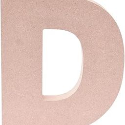Little Birdie MDF Alphabet - D, 5.5inch X 6inch | Big Size MDF Alphabets for Art and Craft | MDF Cutouts for Lippan Art, Resin Art, Wall Decoration, DIY Craft, Painting | MDF Wooden Alphabet Letters-14
