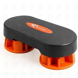 FirstFit Anti-Skid Aerobics Stepper with 3 Height Adjustments, Fitness Stepper for Exercise, Foot Step Exercise Stool for Home Gym, Step Platform with 4 Anti-Skid Rubber Pads Supports 300 kg - Red-picture-12