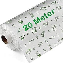 OFIXO 20 Meters Premium Non-Stick Butter Food Wrap/Wrapping Paper Roll. Reusable, Oven Safe, Parchment Paper Food Wrapping Paper-image-8