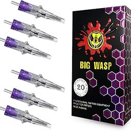 BIGWASP 4th Generation Premium Tattoo Needle Cartridges #12 Standard 7 Curved Magnum (7RM) 20Pcs-picture-29