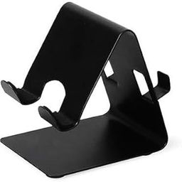 2-in-1 Aluminium Mobile Stand | Dual Slot Adjustable Mobile Holder | Matte Black Finish | Sturdy & Stylish Phone Stand for Desk, Table & Office | Great Choice®-29