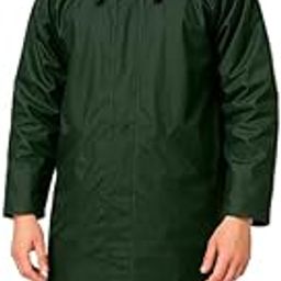 Classic Men's Waterproof Overcoat with Hood – Wind & Rain Resistant(Green,Multisize)-44