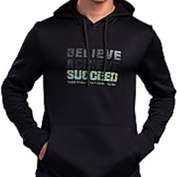 Men's Fleece Graphic Print Hooded Sweatshirt with Technowarm+, UV Protection for Winters and Regular use-image-65