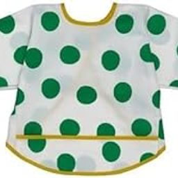 Ikea KLADDIG Bib, white/green-15