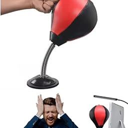 Drumstone 𝟏𝟓-𝐘𝐞𝐚𝐫 𝐖𝐚𝐫𝐫𝐚𝐧𝐭𝐲 Inflatable Desktop Punching Bag Set of 2 | Mini Stress Relief Boxing Toy for Office, Home – Fun Gift for Kids, Adults, Office Colleagues & Anxiety Relief-image-7