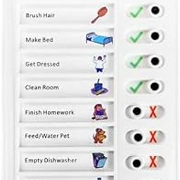 Allemant Portable My Chores Home Note Board Management Planning Memo Boards Reminding Time.-31