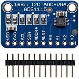 Robocraze 16 Bit I2C 4 Channel Module | ADS1115 Programmable Gain Amplifier Module (Pack of 1)-16