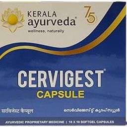 Kerala Ayurveda Cervigest Capsule- 100 Count | Helps with Neck, Shoulder, Lower Back & Arm Pain | Aids Relief from Muscular Spasms, Stiffness and Swelling | No Side Effects-image-22