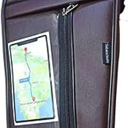 Casual Compatible with New Jawa 42 and Jawa Classic Tank Cover with Mobile Holder Brown Thick Flap - Large Space-image-19