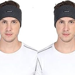 FabSeasons Unisex Double Layered Multifunctional Stretchable Head Band & Sweat Band for Running, Cross Fit, Working Out, Sports, Yoga, Cycling etc, Pack of Two-image-92