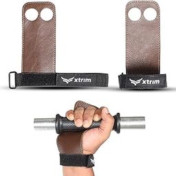 XTRIM Leather Grips with Wrist Support for Palm & Wrist Protection, Hand Gymnastic-image-91