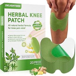 Delightbee Herbal Knee Pain Relief Patch – Herbal Plaster for Joint & Muscle Pain, Quick Relief Heating Pad, Natural Pain Reliever for Knee, Arthritis, Back & Body Pain Inflammation Patch Sticker,Natural Wormwood (30 Knee Patches)-image-63