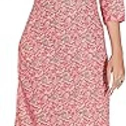 HUMAN DREAM women's Printed Straight Kurta Set with 3/4 Sleeves and Geometric Pants - Grey-image-62