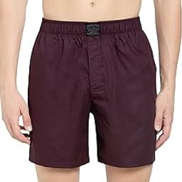 HG18 Men's Tencel Lyocell Cotton Checkered Boxer Shorts with Side Pocket-image-19