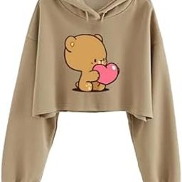 Teddy Crop Hoodie Sweatshirt Women Casual Stylish Latest White Black Pink Lavender Beige Girl Cute-image-58