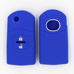 Lr Decor Bazaar Car 2 Buttons Remote Silicone Key Cover Case Shell For Mazda M3 M6 Blue-image-74