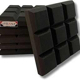 URBAN-X Cadbury Soundproofing Studio Acoustic Foam 1'x1' - 2 Inches 50D High Density, Soundproof Foam, Noise Reduction Panels, Echo Absorption (Black, Set of 1)-20