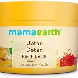 Mamaearth Ubtan Detan Face Pack with Turmeric & Saffron for Normal to Oily Skin 200 g | Natural, DIY-like Texture | Instantly Reduces Tan, Adds Glow | Clay Face Mask | Free From Harmful Chemicals-3