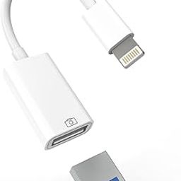 Lightning Male To Usb Female Adapter Otg Data Sync Cable Compatible With Iphone13 11 12Pro Max Mini Xr X Xs 8 7 Se Plus For Ipad Air,Camera,3.0 Mouse,Keyboard,Hub,Midi Port Adaptador Connector-31