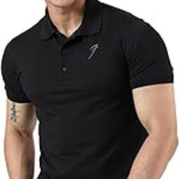 Men's Solid Polo Slim Fit Sports and Gym T-Shirt-image-45
