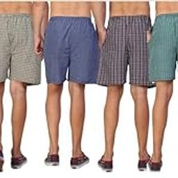Men’s Regular Fit 100% Cotton Casual Lounge Shorts | Dual Pocket Sleep Shorts Pack of 6 (Multicolour)-picture-6
