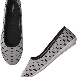Women's Athleisure Lightweight Active Wear Knitted Mesh Slip on Comfortable Casual Flat Ballerina Shoes for Walking, Athletic, Gym, Work, etc-image-14