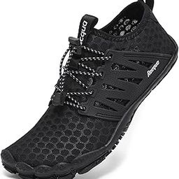 Water Shoes Quick Dry Barefoot Beach Aqua Sport Swim Surf Pool Hiking Diving Walking for Men Women, Wz114-black, 11 Women/10 Men-image-90