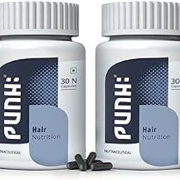 Punh Hair Nutrition Hair Multi Vitamin with DHT Blocker (30 Capsules), Hair Supplement for Men & Women, Biotin For Hair Growth, Stronger & Healthier Hair, Reduces Hair Fall - Pack of 2-image-46
