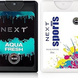 Next Care Luxury Aqua Fresh + Sports No Gas Pocket Perfume for Men -20ml each | Long Lasting perfume Body Spray | Small pocket deo(Pack of 2)-4