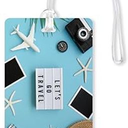 Lets Go Travel (LT-02) Luggage Tags, Bag Tag Travel Id Labels Tag for Baggage Suitcases Bags with Silicon| Multicolor-54