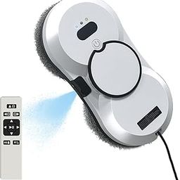 BOLUOYI Window Cleaner Robot with Ultrasonic 5600PA Auto Water Glass Cleaning Automatic Smart Robot Cleaner, Remote Control Window Vacuum Cleaner with Control Windows/Tiles/Class Door Indoor Outdoor-50