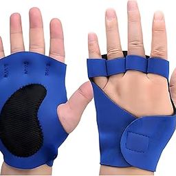 Oblivion Unisex Half-Finger Gym Gloves - Palm Support Gloves for Weightlifting & Workout, Universal Fit Training Glove with Wrist Wrap for Gym, Cycling, Biking, Motorcycle & Outdoor Sports (Pair of 1)-picture-19