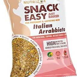 Nutrizoe Snackeasy Italian Arrabiata Baked Snack, High in Protein, Calcium, Folate, D2, Millets, Makhana, Seeds, Nuts-image-3