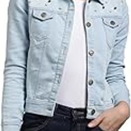 Women's Denim Blend Self Design Regular Jacket-picture-44
