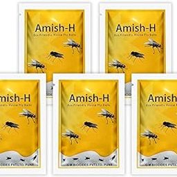 Amish-H Herbal Housefly Attractant Bait Pack-5|Effective for Housefly Powerful 100% Organic No Chemical Natural & Safe housefly Bait Use for Home Office Kitchen|Long Lasting Protection Instant Action-picture-20