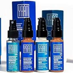 YAAN MAN Navigator Range | Make Up For Men | Contains: Base, Foundation, Set Spray, Tinted Moisturizer| Light Weight, Invisble On Skin | For All Skin Types (Medium), 4 count - Trial Pack-image-107