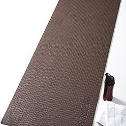 Obsessions PVC Reversible Yoga Mat - 61 X 173 X 0.6, Brown and Beige-image-7