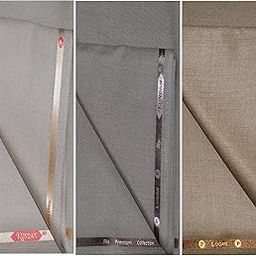 Men's Executive Beige, Light Cadbury & Light Golden Color Fancy Formal Trouser Fabric (3 Pant Pieces for Men)-picture-16