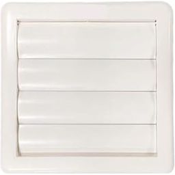 OOOELE 6 Inches Square PP Louver/Wall Mount Chimney Pipe Cover, Versatile Use, Durable, Anti Cockroach/Lizards/Insects-image-13