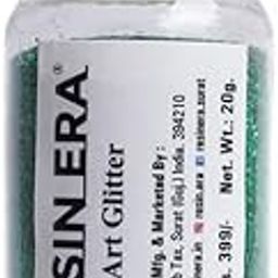 RESINERA Sparkle Holographic Glitter Art and Craft Make up Resin Art Nail Art (Green,20g)-image-82