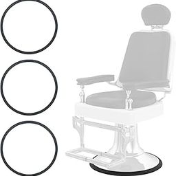 3Pcs Salon Chair Rubber Base Ring, Salon Equipment Floor Protective Rubber Ring Gasket,Hydraulic Styling Chair Round Rubber Base-image-7