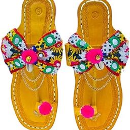 Rangilo Handcrafted original Kolhapuri Chappal for Navratri collection-image-65