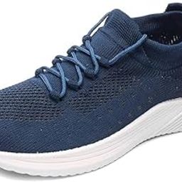 Trenzo Slip On Shoes for Women, Stylish & Breathable, Comfortable & Durable, Athleisure Knitted Active Wear Casual Shoe for Girls Walking, Running & Gym Shoes Navy-image-38